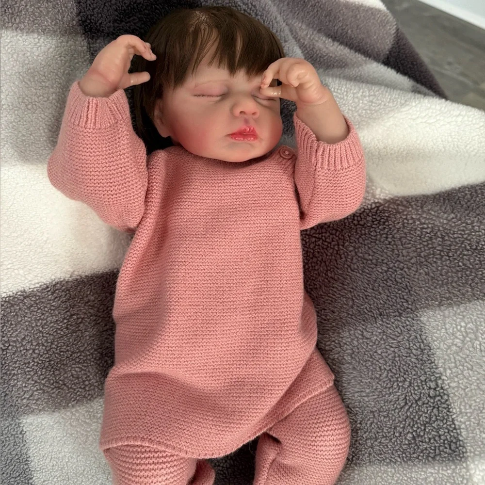 REBORN BABY DOLL Lifelike Newborn Girl Full Body Vinyl, Anatomically Correct! - Picture 5 of 17